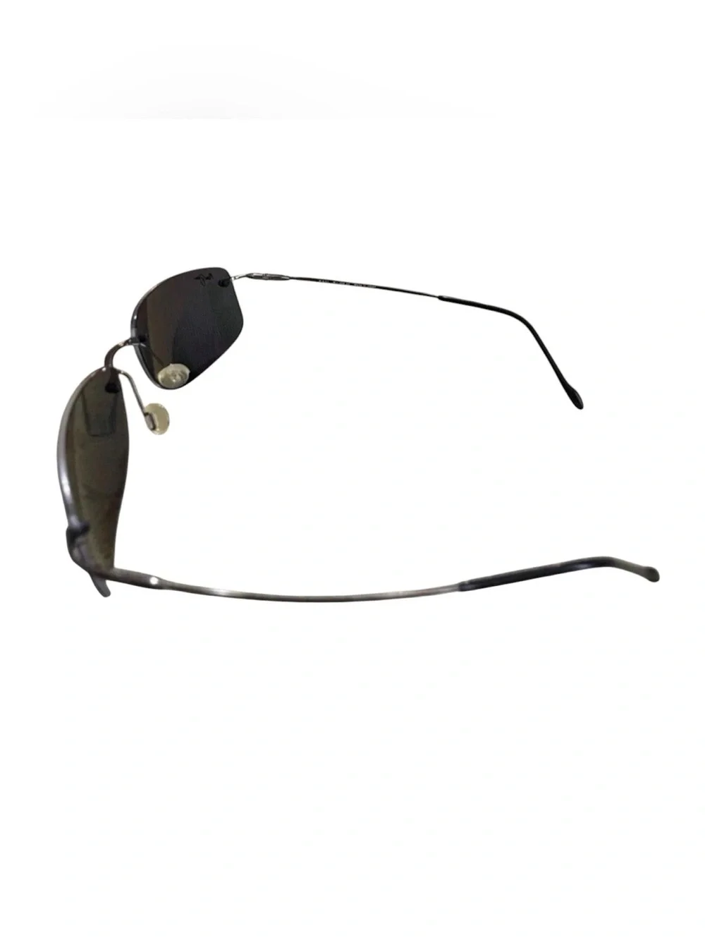 Maui Jim MJ450-02 Lahaina Polarized Stainless Rimless MJ Sport Sunglasses & Case
